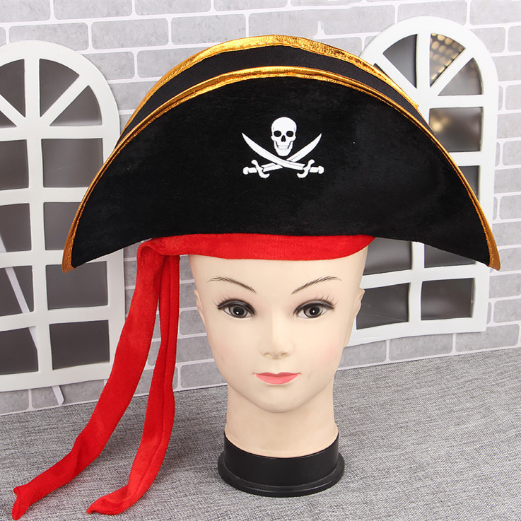 【2023新作】ハロウィンプレゼント道具大人用海賊帽子
