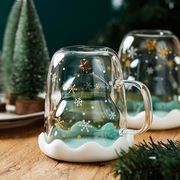 クリスマス ビールグラス ジュースカップ カップ ガラスカップ 撮影道具 ガラスジューカップホルダ
