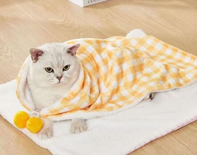 夏浴衣風(黄色)短毛シュシュ、わんちゃん猫ちゃん用 夏浴衣風(黄色)短毛シュシュ、わんちゃん猫ちゃん用