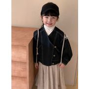 ★Girls★　子供ジャケット　デニムショートジャケット　キッズコート　韓国キッズファッション