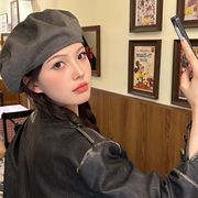 ★4色★　デニムベレー帽　小顔ハット　ビンテージハット　韓国デイリーファッション