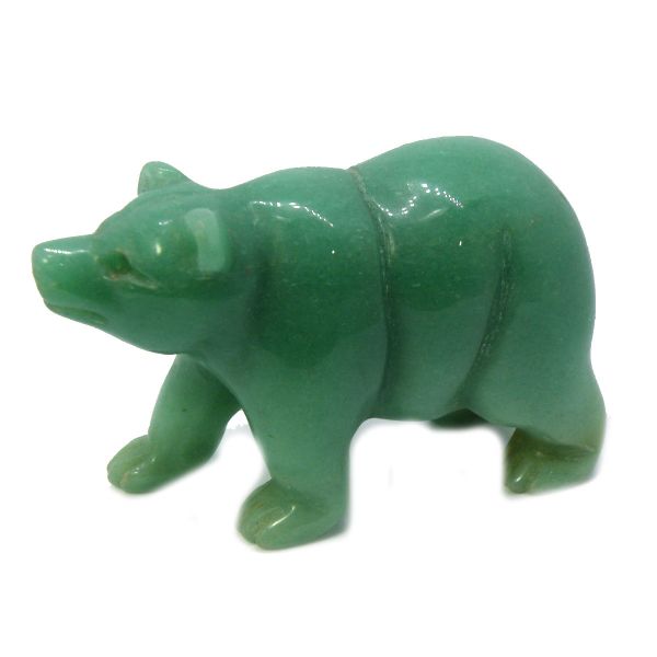 ≪特価品/即納≫天然石 動物の彫刻石 くま熊bear/アベンチュリン