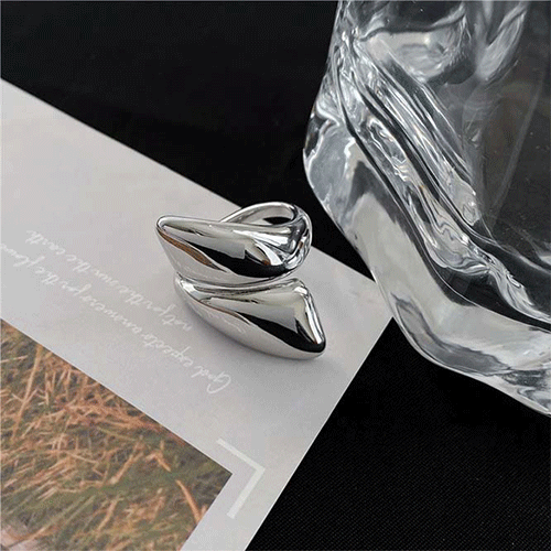 【韓国風】プチプラ韓国　アクセサリー 金アレ対応素材　S925コーティング silverring  リング   指輪