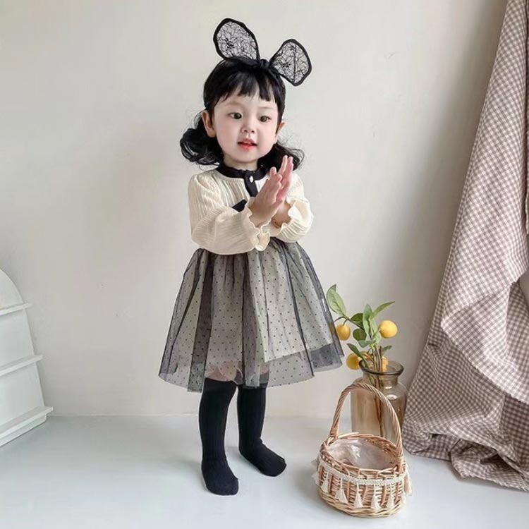 Povozer] 女の子 ワンピース 90 チュール ベビー チュールワンピース  