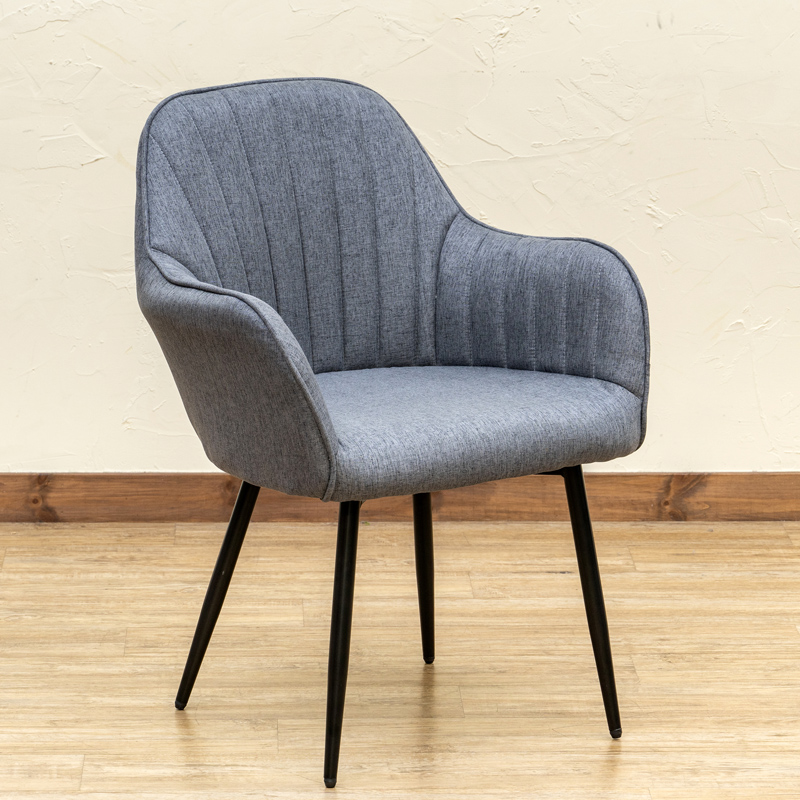 ファブリックダイニングチェア2脚入りBE/BL/BR/GN/GR/RD