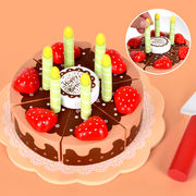 木製 いちごケーキのおもちゃ キッチンのおもちゃ ままごと遊び 料理遊び  女の子 誕生日プレゼント