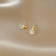 925銀針 ファッションプチピアス レディースイヤリング 単純 ins かわいい電球のイヤリング