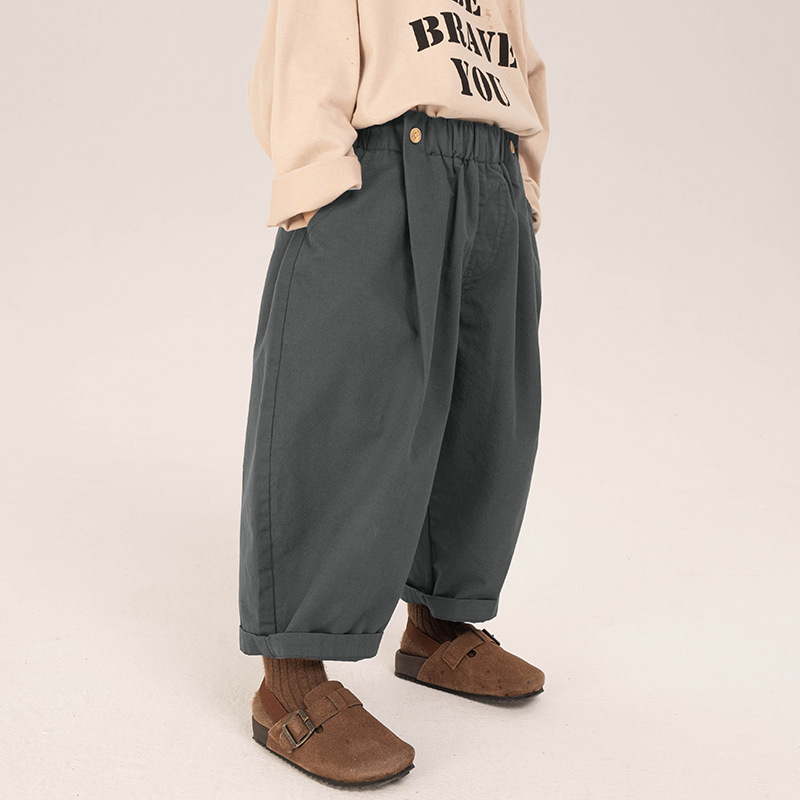 春秋子供服、男の子、韓国風カジュアルパンツ、ゆったりズボン、キャロットパンツ