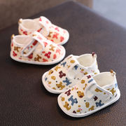 新生児靴赤ちゃん幼児靴赤ちゃん柔らかい底春と夏0-12ヶ月布靴