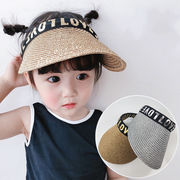 新しい夏 子供の帽子 ファッション 麦わら帽子 赤ちゃんの日よけ帽 日よけ帽 空のシルクハット