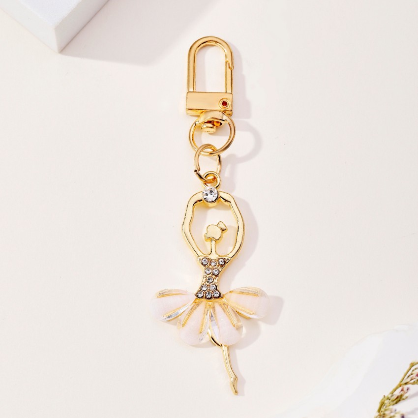 バレリーナキーホルダー バレエキーホルダー  合金バレエ雑貨