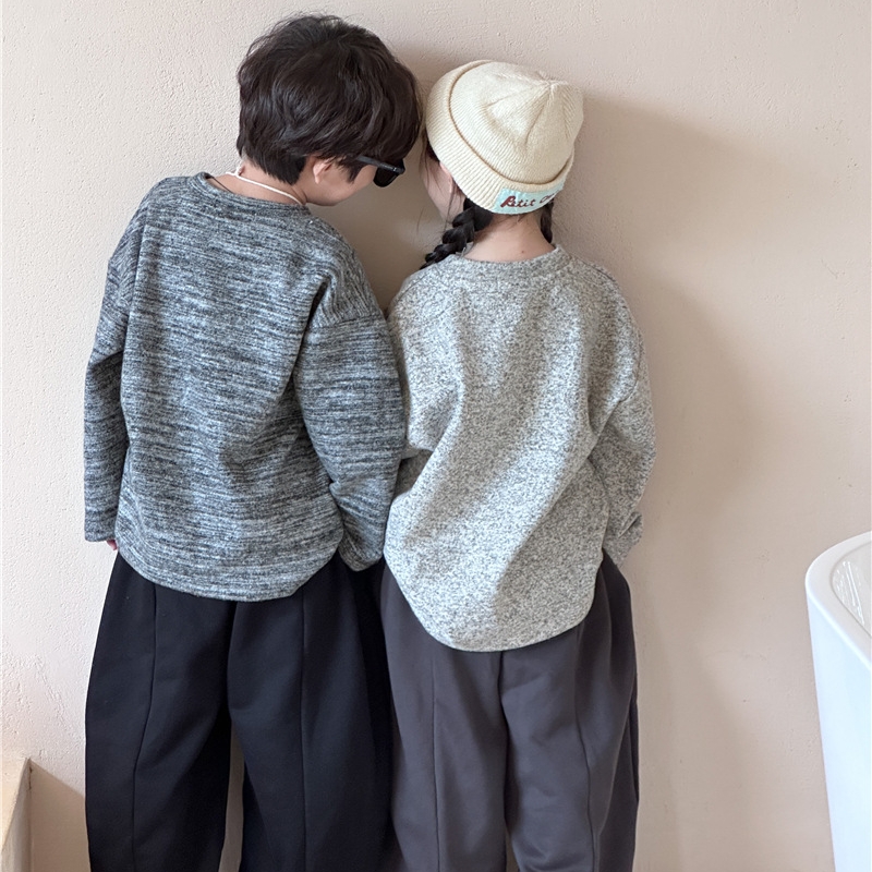 ★Girls＆Boys★　子供セーター　90~140cm　ラウンドネックニット　韓国キッズファッション