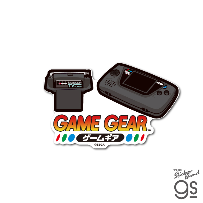 セガハード ダイカットステッカー GAME GEAR コンソール SEGA セガ ゲーム機  gs 公式グッズ SEGA-008