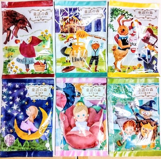 ネコポス送料無料！入浴剤　童話の森　6種 各2包セット(計12包)　/日本製　　sangobath