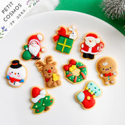 クリスマス アイシングクッキー風 樹脂パーツ デコパーツ DIYパーツ 手芸 ハンドメイド ドールハウス