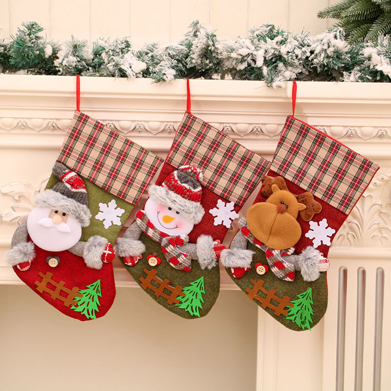 靴下 飾り クリスマスツリー飾り オーナメント クリスマス飾り 置物 クリスマスソックス お菓子入れ 装飾