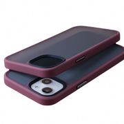 Apple 14Pro マット携帯電話ケース 13Promax メタルボタン肌感触ケース 12 シン