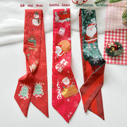 クリスマススカーフ　サンタクロース　デザイン　韓国ファッション　レディース　全3色