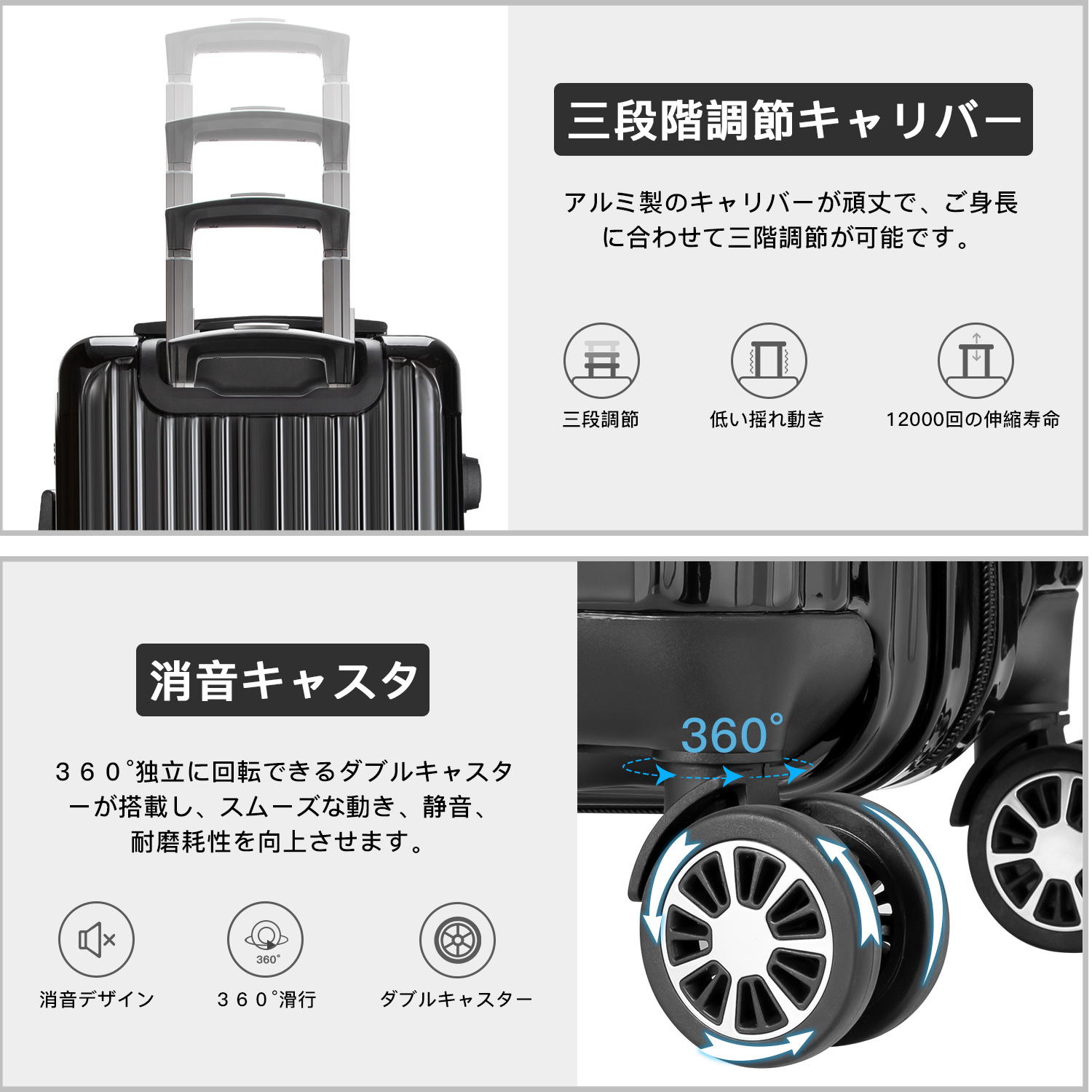 新品VARNICスーツケース M サイズ65L 耐衝撃 TSAローク搭載 Amazon.co.jp: [VARNIC] スーツケース キャリーケース キャリーバッグ