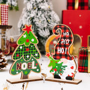 クリスマス飾り用品クリスマス飾り アルファベット木製置物ーウインドーChristmas限定