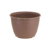 山田化学 植木鉢 ビオラデコ 8号 チョコブラウン （ プラスチック製 プランター ）