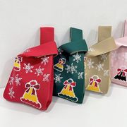 【クリスマスムード】バッグ・おしゃれ・ニットバッグ・大容量バッグ  ・かわいい・買い物袋