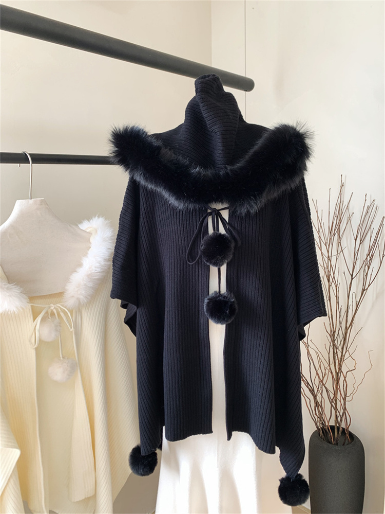 限定数量セール ポンチョ 秋冬 ゆったりする 縫付 マント セーター コート ニット ストール