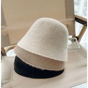 2023冬新作 鉢の帽子  ラム毛  帽子  漁夫帽  キャップ  キッズ帽子  暖かくします 3色