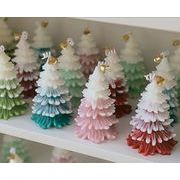 人気クリスマスツリーアロマキャンドル フレグランス 蝋燭 ローソク インテリア ギフト 5色
