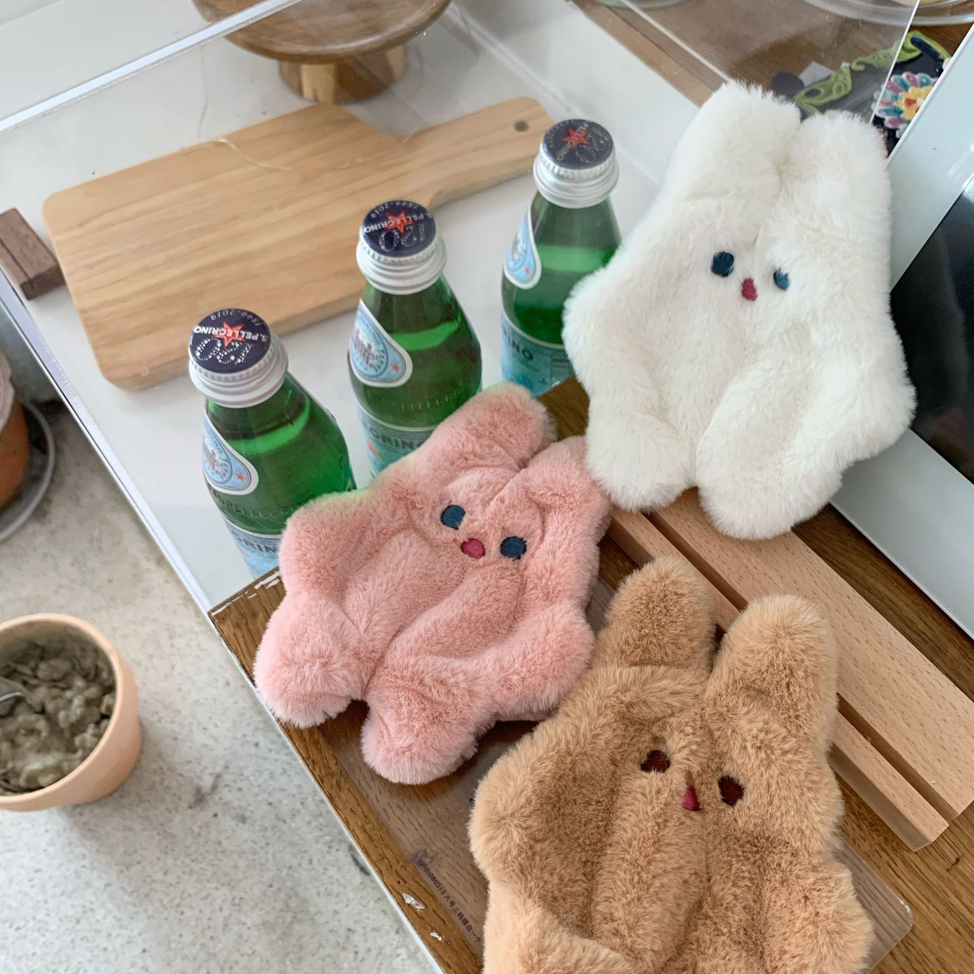3色 韓国ファッション うさぎのぬいぐるみコインケース ミニ財布