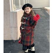 クリスマス  新作   韓国風子供服     トップス   コート  カーディガン  女の子  ダッフルコート
