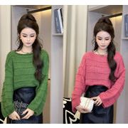 韓国風 ファッション セーター カーディガン コート トップス