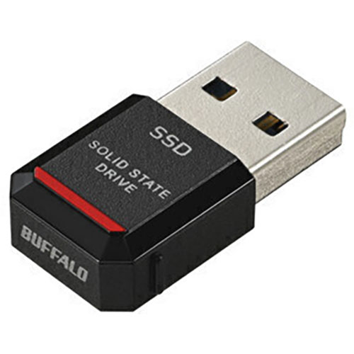 BUFFALO バッファロー SSD-PST250U3BA 外付けSSD 極小サイズ 25