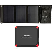M-WORKS ソーラーパネル&ポータブル電源セット MW-SP8821