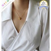 ハート 韓国 ネックレス 首飾り シンプル ファッション OL風 レディース