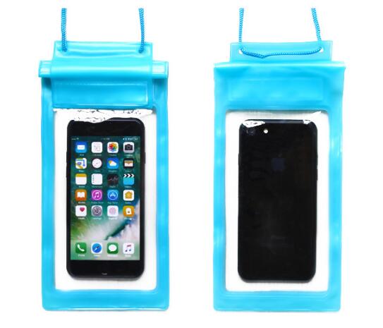 防水ケース 旅行 携帯電話防水袋 PVCケース スマートフォンケース 三層シール 防水バッグ ベルクロ