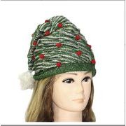 クリスマス エルフ帽子 クリスマスツリー 綿布帽子 クリスマス飾り クリスマス帽子 クリスマスハット