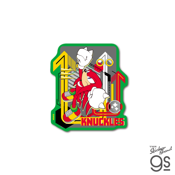 ソニック ダイカットステッカー ナックルズ 滑空 セガ Sonic ソニックシリーズ キャラクター SONIC15