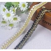 シフォンレース　ギャザー　フリル　生地　飾りハンドメイド　裁縫素材　リボン手芸材料  DIY素材幅1.5cm