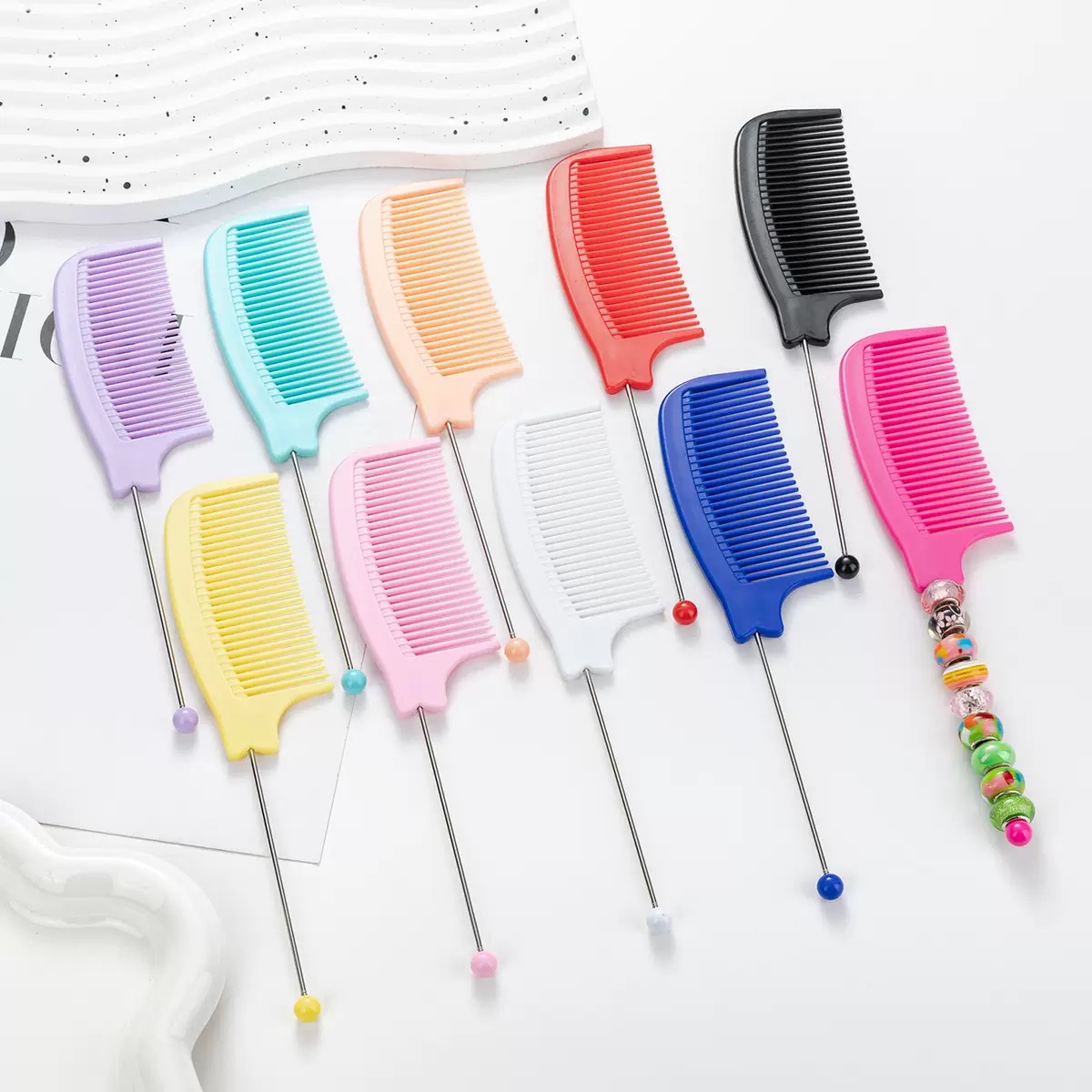 ビーズヘアブラシ 手芸DIY カスタム櫛 INS風 くし | 卸売・ 問屋