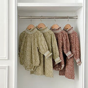 ins 秋新作　ベビー服　女の子　立ち襟　ロンパース　ワンピース　姉妹 お揃い　子供服　可愛い　おしゃれ