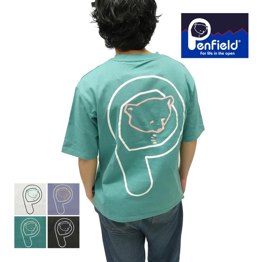 Penfield ペンフィールド メンズ Tシャツ 半袖 防蚊 ワイドシルエット ロゴ  M L XL