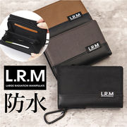 L.R.M 財布 二つ折り財布 メンズ ミニ財布 サイフ さいふ ミニウォレット 切り替えミドル財布