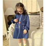 2024新品　子供服　キッズ　シャツワンピース　90-150CM