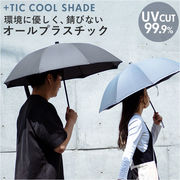 +TIC プラスチック 傘 日傘 晴雨兼用 長傘 オシャレ 晴雨兼用傘 遮光 遮熱 おしゃれ メンズ
