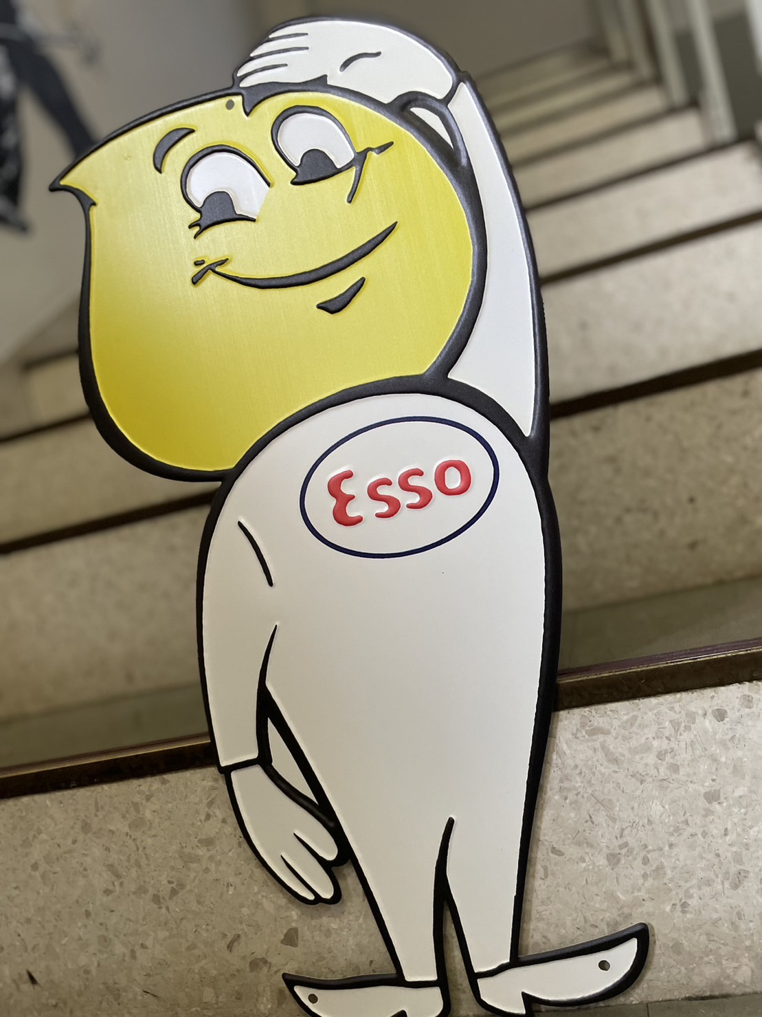 メーカー公式 ESSO メタル サイン 壁掛け ディスプレイ - アンティーク 