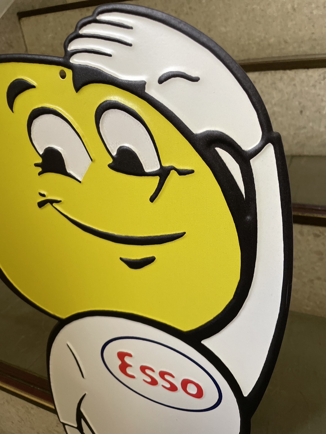 エッソボーイ エンボス メタル サイン 看板 ESSOBOY ESSO エッソ L．Cエンタープライズ