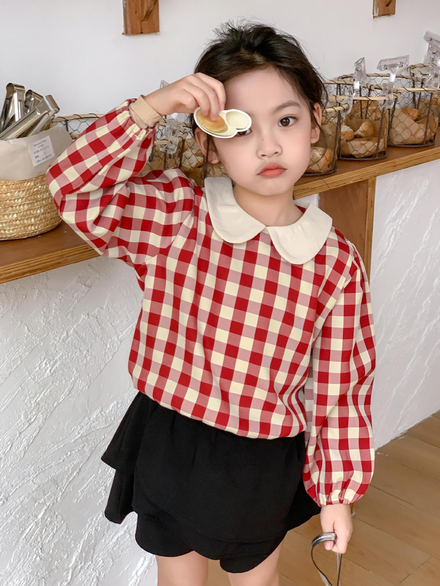 2024春新品 韓国風子供服 キッズ服 ベビー服 長袖 トップス シャツ