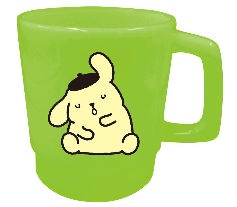 【4月上旬入荷予定】プラスチック マグ サンリオ ポムポムプリン グリーン