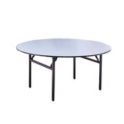 丸テーブル　折り畳みテーブル　スチールフレーム　アジャスター